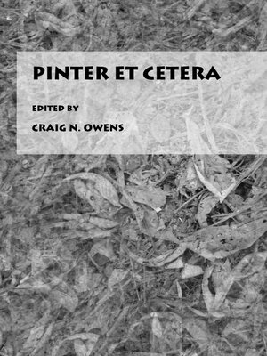 cover image of Pinter Et Cetera